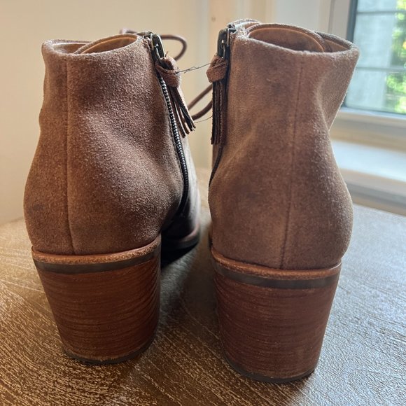 Sofft boots brown suede block heel size 8 - Picture 10 of 16